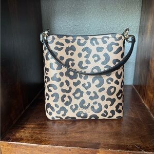 Kate Spade Leopard Print bucket bag